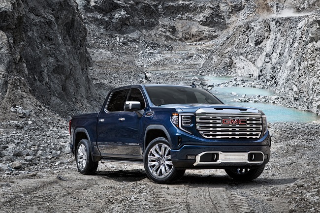This file photo provided by GM Korea shows the GMC brand's Sierra Denali pickup.