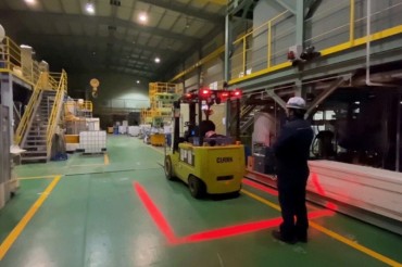 POSCO Develops Forklift Collision Prevention Technology