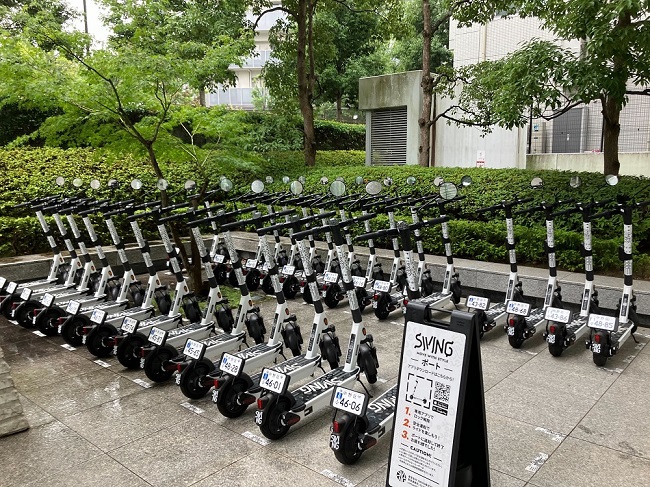 Swing will launch its dock-less e-scooter sharing service in Tokyo. (image: Swing)