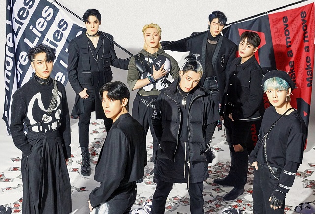 A photo of K-pop boy group Ateez, provided by KQ Entertainment