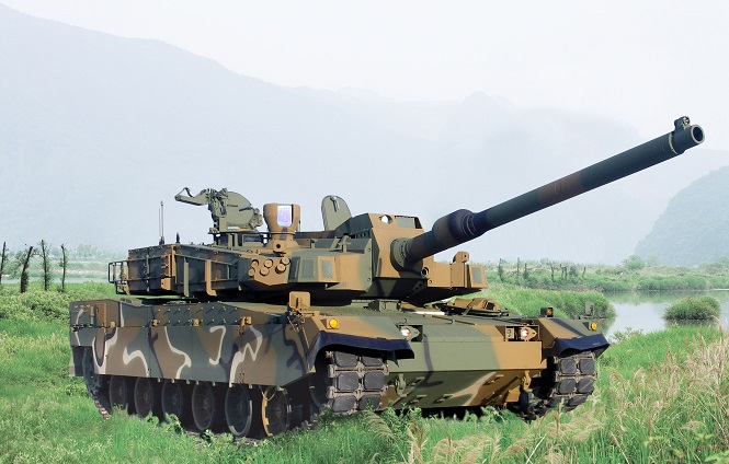 This image, provided by Hyundai Rotem Co. shows a K2 tank.