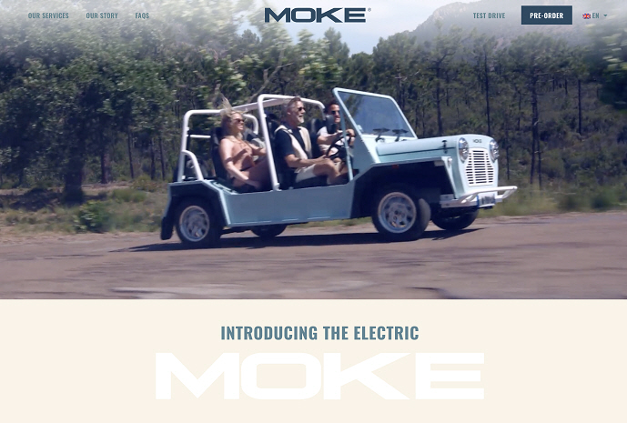 MOKE International's new direct-to-consumer web platform