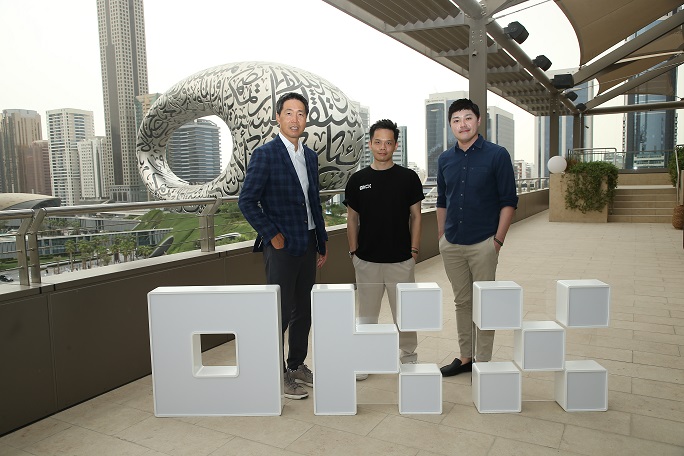 Tim Byun, Lennix Lai and Allan Choo from OKX