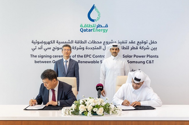 Samsung C&T Bags 800 bln-won Solar Project Deal from Qatar
