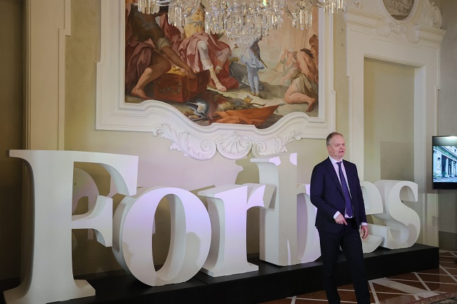 September 13, 2022 Firenze (Italy) news - Social Awards, Forbes rewards the best public communication initiatives at the four season hotel in Florence. In pic: Eike Schmidt