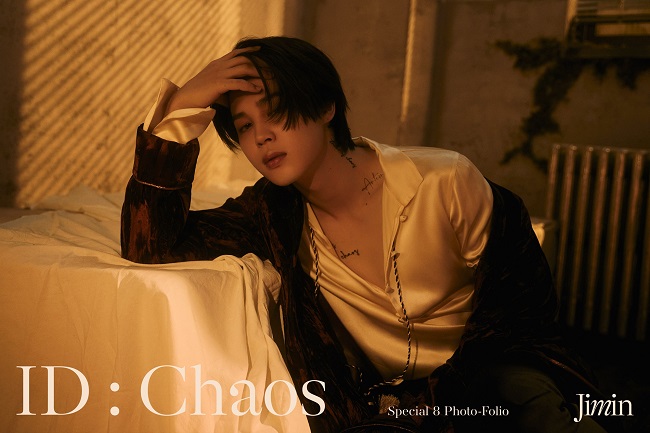 A concept image of BTS' Jimin for his upcoming book of photography titled "ID: Chaos," provided by Big Hit Music.