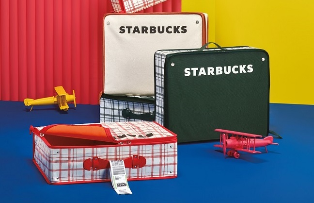 This photo provided by Starbucks Coffee Korea shows its giveaway bags. 