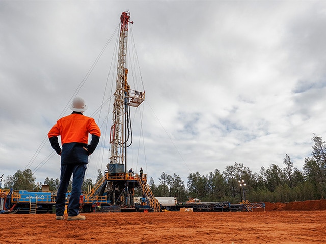 This photo, provided by POSCO International Corp. on Sept. 25, 2022, shows a gas drilling site operated by its Australia-based subsidiary, Senex.