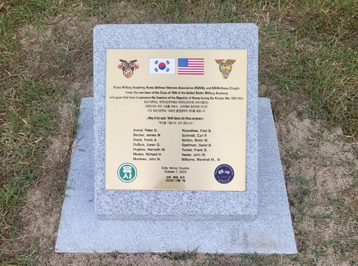 New Memorial Monument Erected to Honor U.S. West Pointers Killed in Korean War