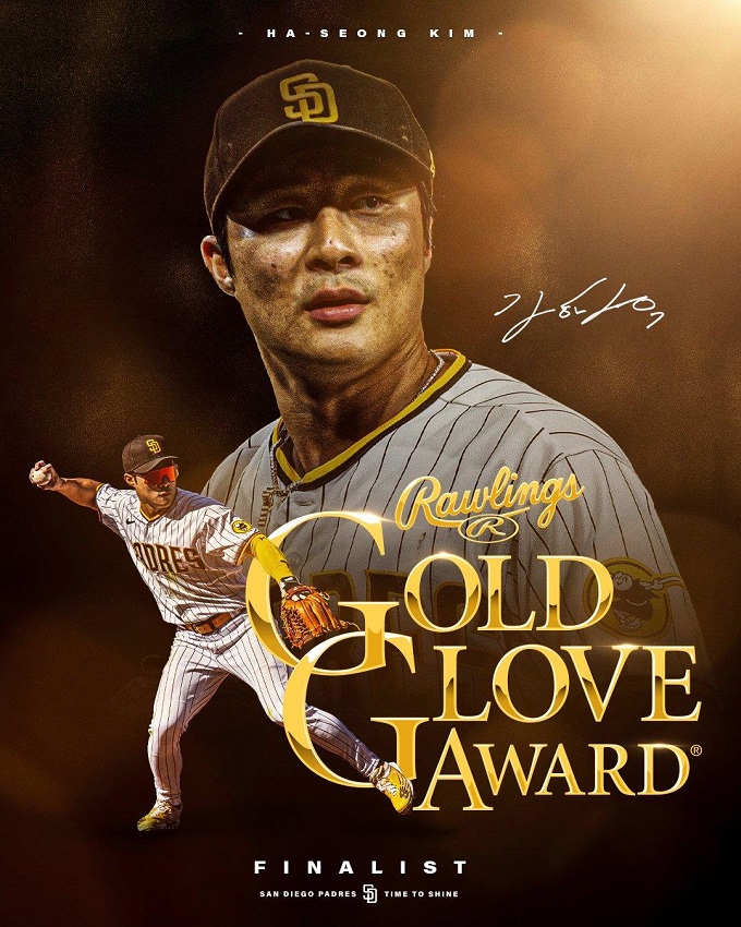 Padres' Shortstop Kim Ha-seong Named Finalist for NL Gold Glove Award