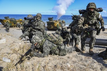 S. Korea’s Military Holds Joint Amphibious Landing Drills