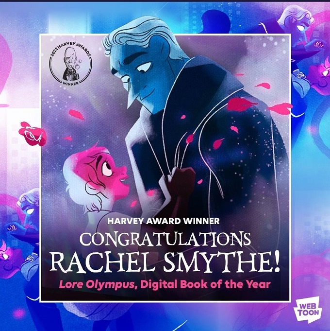 This image was captured from the Twitter account of Rachel Smythe, author of the romance webcomic "Lore Olympus." (Yonhap)
