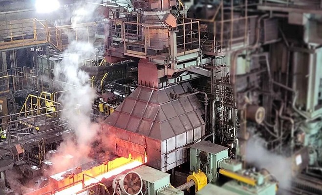 This file photo, provided by POSCO on Oct. 12, 2022, shows a plant of the South Korean top steelmaker, located in the southeastern city of Pohang. 