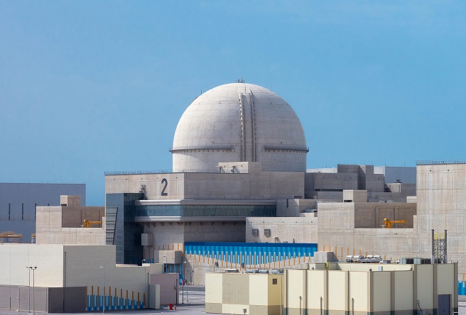 This file photo released by the Korea Electric Power Corp. on March 24, 2022, shows the Unit 2 reactor of the Barakah nuclear plant of the United Arab Emirates.