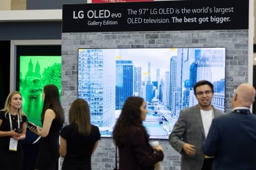 LG Electronics Unveils World’s Largest OLED TV in U.S. Trade Show