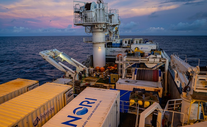 Equipment aboard the monitoring vessel from which a multidisciplinary team of independent scientists from leading international research institutions and world-leading contractors will monitor the impacts of collecting seafloor nodules.