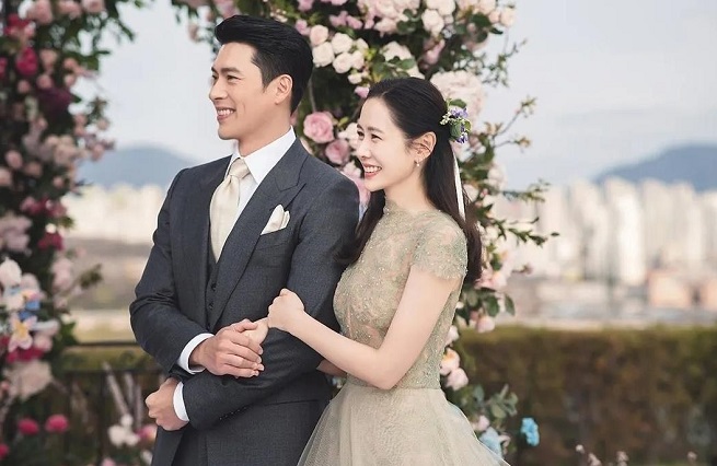 This file photo shows the wedding of Hyun Bin (L) and Son Ye-jin, provided by VAST Entertainment on April 11, 2022.
