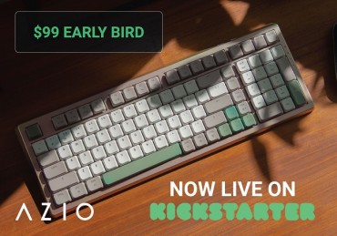 AZIO Launches Cascade 98 Keyboard, the First Low-Profile Mechanical Keyboard with a Full-Size Number Pad — NOW LIVE on KICKSTARTER