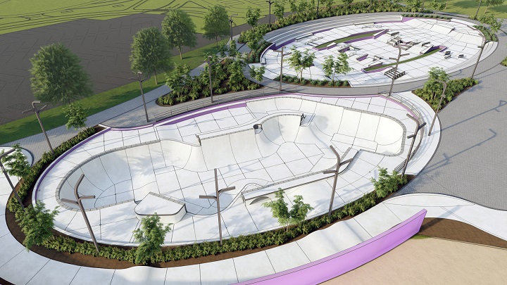 Designed and built by California Skateparks, Aljada Skatepark is hosting the World Skate 2022 World Championships, January 29 - February 12, 2023.