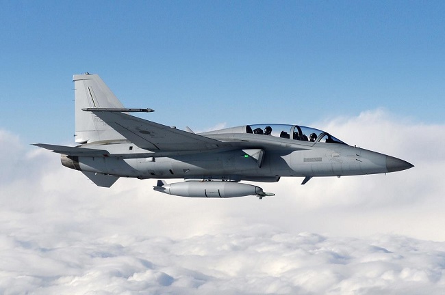 This file photo offered by Korea Aerospace Industries shows an FA-50 light attack aircraft.