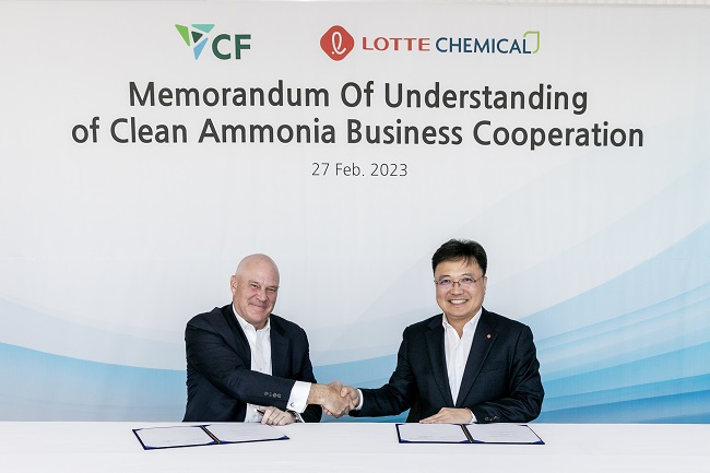 Lotte Chemical Signs MOU with U.S. Ammonia Producer for Clean Ammonia Project
