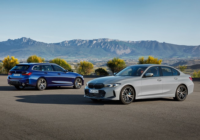 This file photo taken Nov. 3, 2022, and provided by BMW Korea shows the German carmaker's new 3 series models.