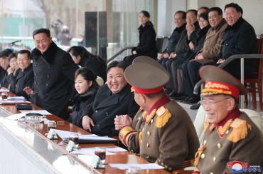 N.K. Leader Watches Football Match with Daughter in Celebration of His Father’s Birthday
