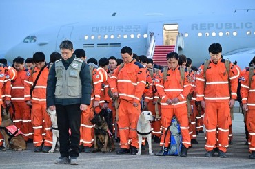 S. Korea’s First Relief Team to Turkey Returns Home