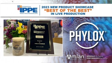 Amlan® International’s Phylox® Honored with 2023 IPPE New Product Showcase “Best of the Best” in Live Production Award