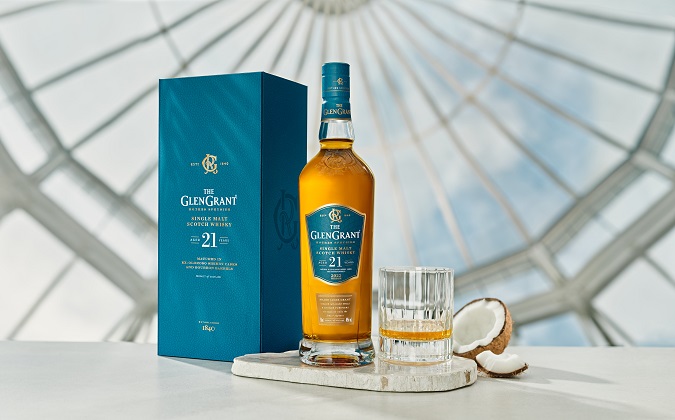 The Glen Grant Distillery, located in the heart of Speyside, has announced the momentous launch of its new 21-Year-Old single malt scotch whisky.