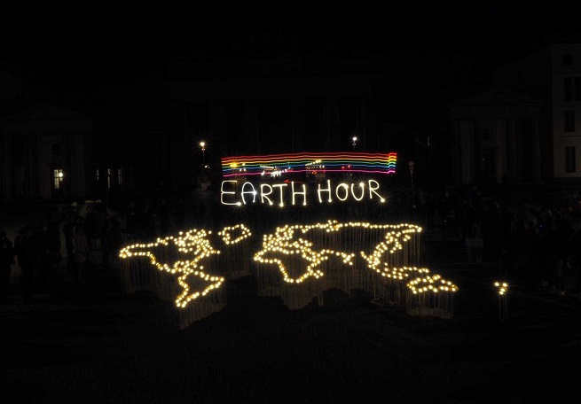 Earth Hour 2019 celebrations in Germany.