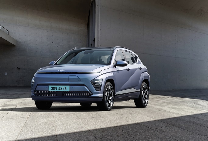 This photo provided by Hyundai Motor shows the Kona Electric compact crossover. 
