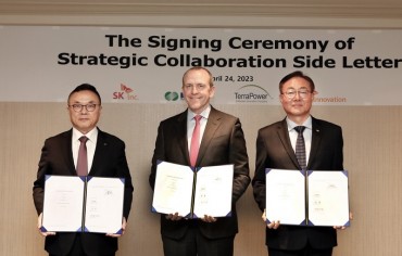 SK Units, KHNP Sign Partnership Deal with U.S. Nuclear Company on Small Modular Reactor