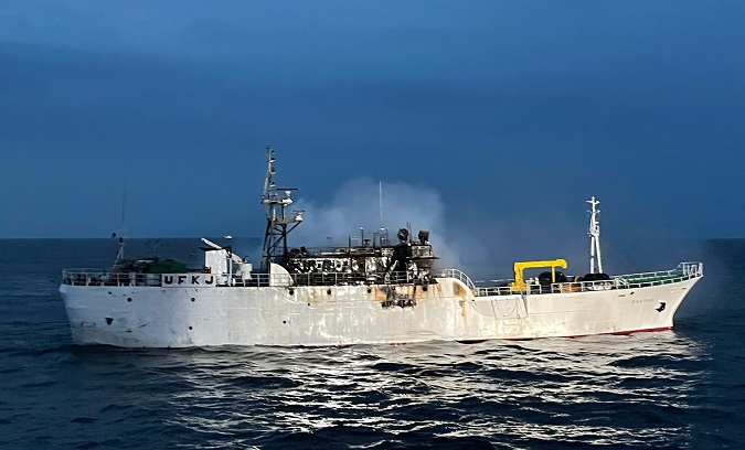 Russian Gov’t Thanks S. Korea for Rescuing Sailors from Burning Ship