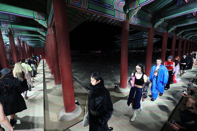Gucci holds Asia's first cruise collection show at Seoul royal palace