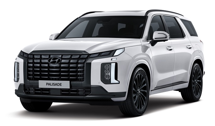 This file photo provided by Hyundai Motor shows the face-lifted Palisade SUV. 