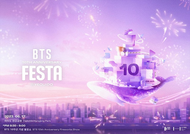 A promotional poster for this year's BTS Festa, provided by BigHit Music