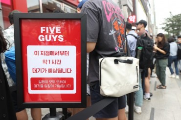 ‘Burger Reseller’ Emerges After Five Guys Opens 1st Store in S. Korea