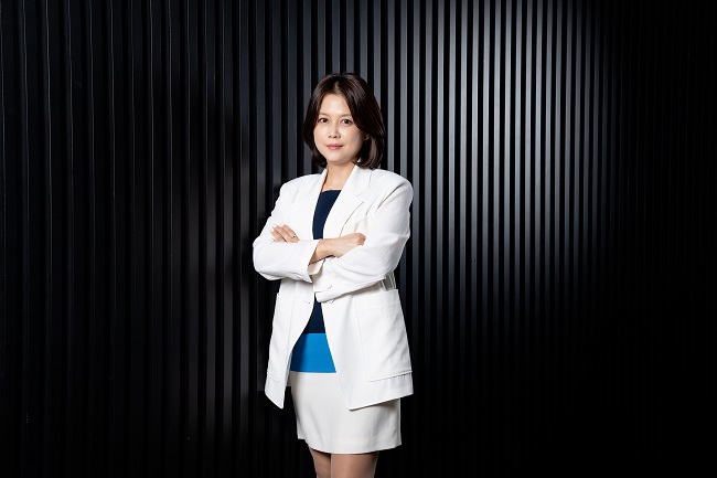 Kim Hyo-eun, vice president at LG Electronics' global marketing center, is shown in this photo provided by the company on July 3, 2023.
