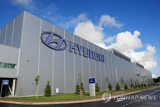 A Russian company will purchase Hyundai Motor Co.'s manufacturing plant in St. Petersburg, which has been dormant since March 2022, Russian media reported Monday citing its industry minister. (Image courtesy of Yonhap)