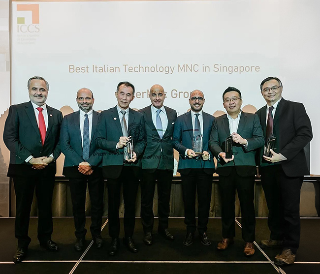 MERMEC “Best Italian Multinational Corporation in Singapore” in the technology sector. (Image courtesy of Mermec Group)