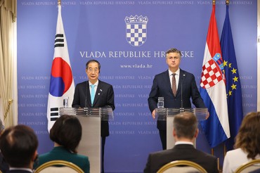 S. Korea, Croatia Upgrade Relations to ‘Comprehensive Future-oriented Partnership’
