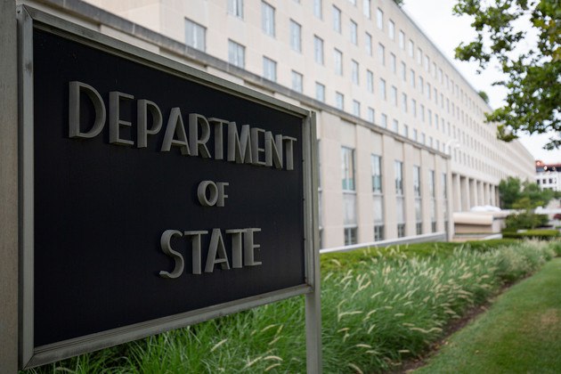 This AFP file photo shows the U.S. Department of State in Washington. (Image courtesy of Yonhap) 