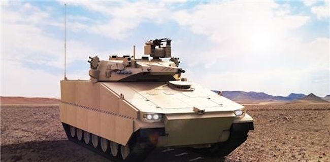 Hanwha Aerospace's Redback infantry fighting vehicle is seen in this undated file photo provided by the company. (Image courtesy of Yonhap)
