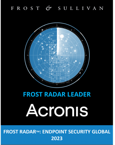 Acronis Visionary Approach to Cybersecurity for MSPs Highlighted in Frost Radar™: Endpoint Security, 2023
