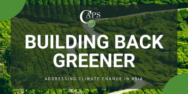 Building Back Greener: Addressing Climate Change in Asia