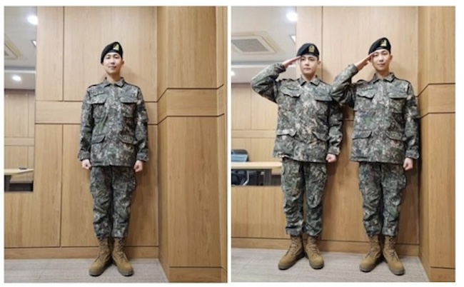 BTS Members RM, V Complete Basic Military Training