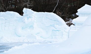 Taebaeksan Mountain Snow Festival Unveils Impressive Snow Sculptures