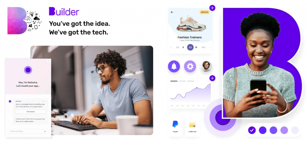 Builder.ai® is an AI-powered composable software platform for every idea and company on the planet. (Image from the company webpage)