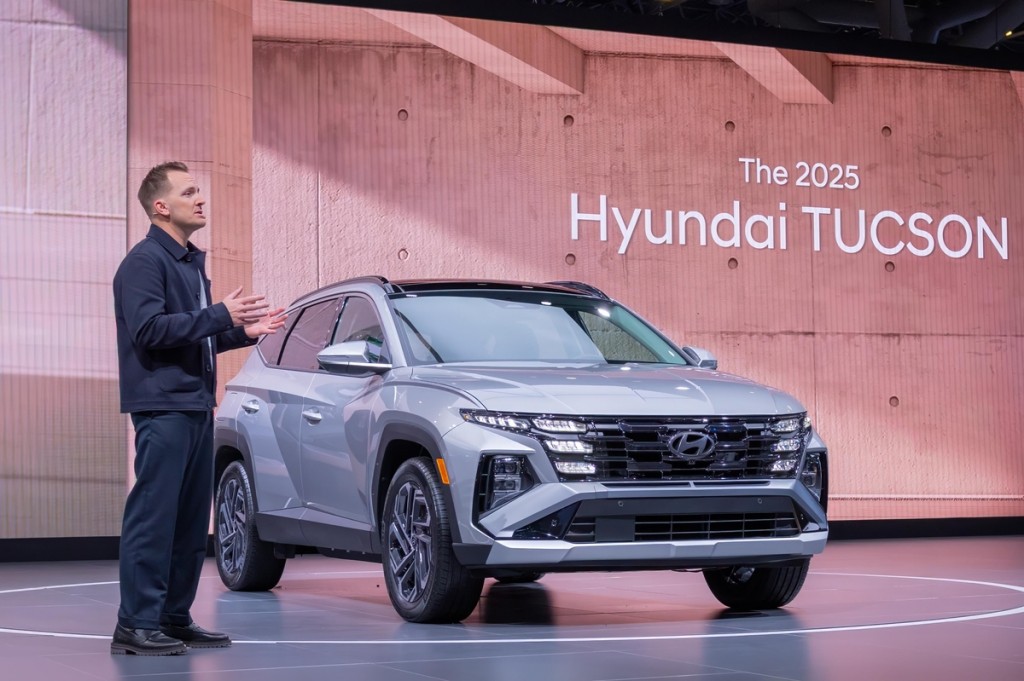 The All-New Tucson, a refreshed model launched three years after the previous generation, boasts expanded interior space and enhanced convenience features. (Image courtesy of Yonhap)
